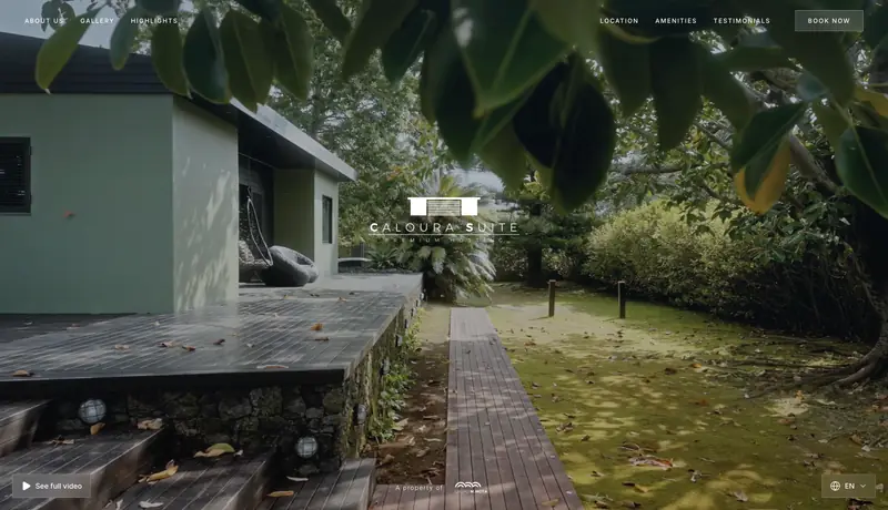 Website Caloura Suite — Alojamento · Website